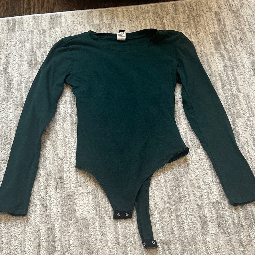 Green Long Sleeve Bodysuit